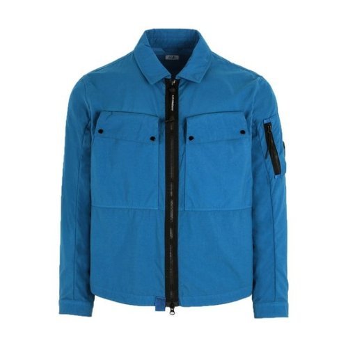 [CP COMPANY][씨피컴퍼니] CP컴퍼니 렌즈 와펜 나일론 오버셔츠 (LYONS BLU) 10CMOS027A-005782G 870