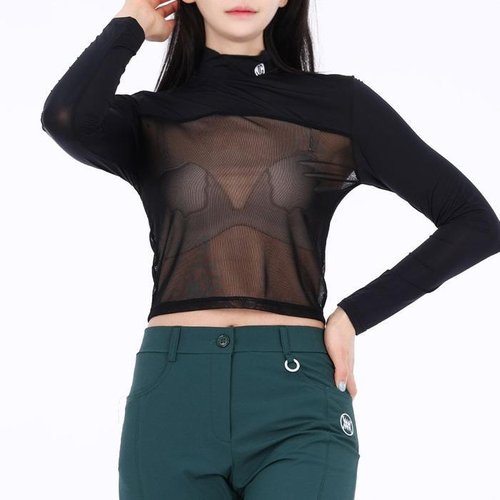 셀러허브 패션 [JHQSM5G7_53DC]여성골프티 지니골프 바디 반목 크롭티