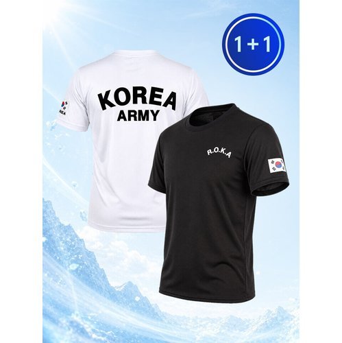 패션플러스 [밀리랩] [1 1] 남녀공용 로카티 ROKA 반팔 KOREAARMY 군인 군대 반티 PX 티셔츠