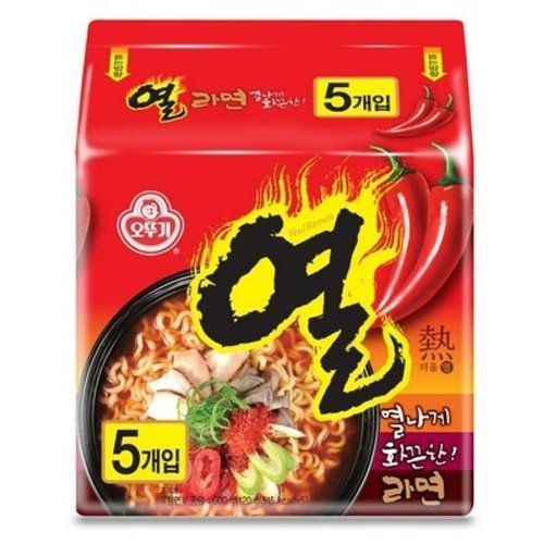 셀러허브 식품 [OF49L140]오뚜기 열라면 봉지 5입 8개 총 40개 (12409329A)