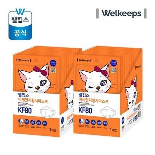 셀러허브 생활리빙 웰킵스 마스크 KF80   중형 25개입 2개