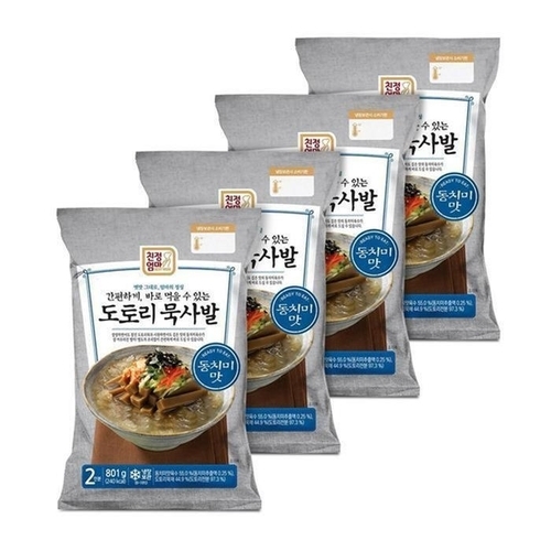 패션플러스 [그로미스] 간편한 도토리 묵사발 801g 4개 (19145883)