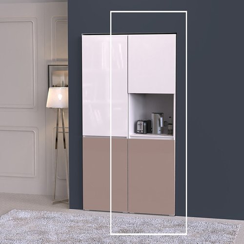 텐스페이스 [착불] 내가 원하는 컬러 픽 비스포크 키큰 480 틈새 전자렌지대 U224R