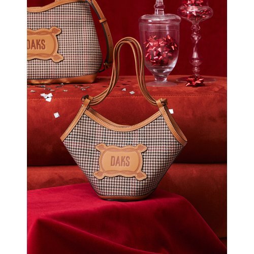 닥스 액세서리 [하운드투스 자카드] 체크 원단 토트백 MINI  (DCBA5E665W2)