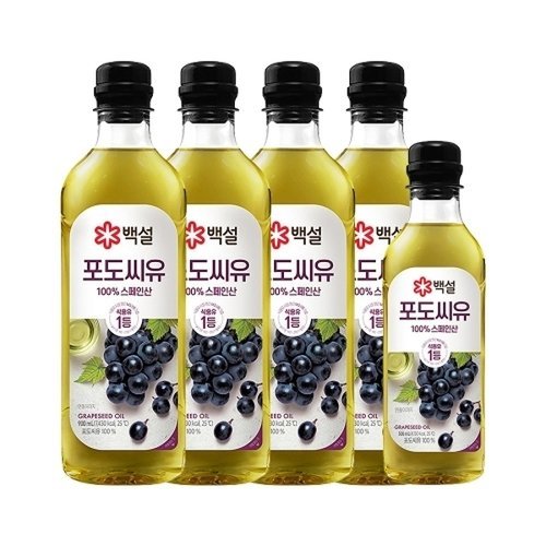 CJ제일제당 백설 포도씨유 900ml x4개+500ml x1개_P393720241