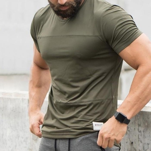 패션플러스 [주식회사 브이와이] [JHL92R2351HD]사이드포켓 헬스반팔 헬스복 운동복 짐웨어 (29928392A)