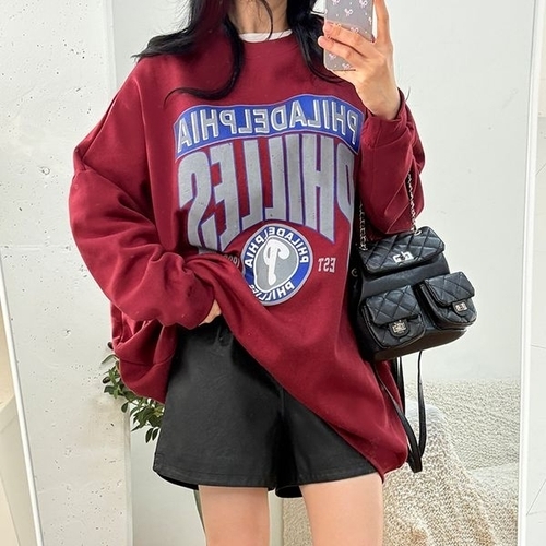 아이우먼 필라델박시기모맨투맨 POX109M601 빅사이즈_P416064434