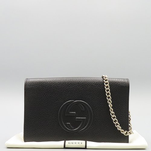 [중고] 구찌 고이비토 중고명품 Gucci(구찌) 598211 블랙 레더 소호 크로스백 60249wp