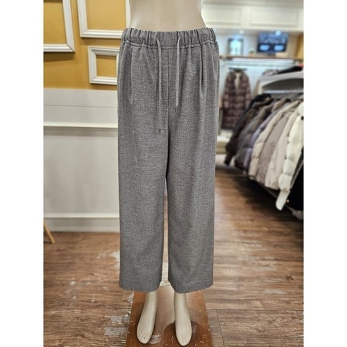 셀러허브 1 BCBG 세이브존01 밴딩 턱 와이드 팬츠 B5DAP328A