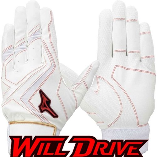 [미즈노][미즈노] 미즈노 야구 윌드라이브 배팅장갑 [흰골] 1EJEA53301ARWG D2409