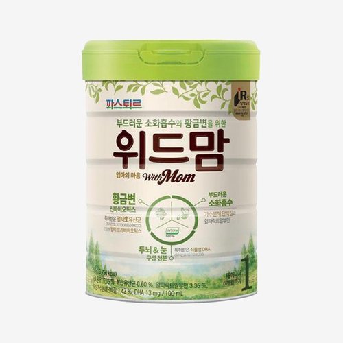 셀러허브 식품 [엘루맘] 파스퇴르분유 위드맘 1단계 750g