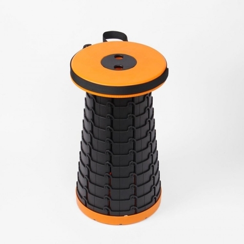 패션플러스 [HS라이프] 낚시의자 캠핑체어 접이식 소좌대 간이 아코디언 휴대용 (오렌지) 낙시