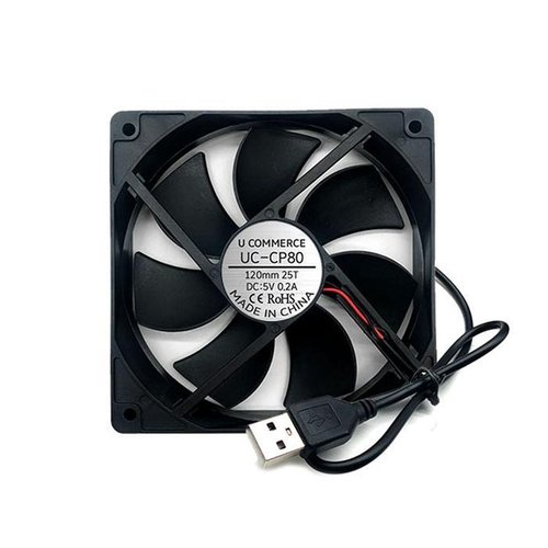 셀러허브 1 5V 120mm USB 방열쿨러 소형 쿨링팬 저소음 냉각 환기