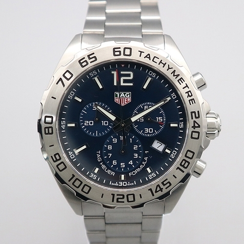 태그호이어 고이비토 중고명품 CAZ101K FORMULA 1 (포뮬러원) 43MM 크로노그래프 스틸 남성용 쿼츠 시계 K1906THI