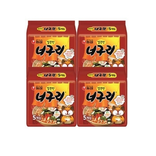 패션플러스 [진이네바구니] 농심 얼큰한 너구리 120g X 20봉 시원한 봉지라면 한그릇 (38561810)