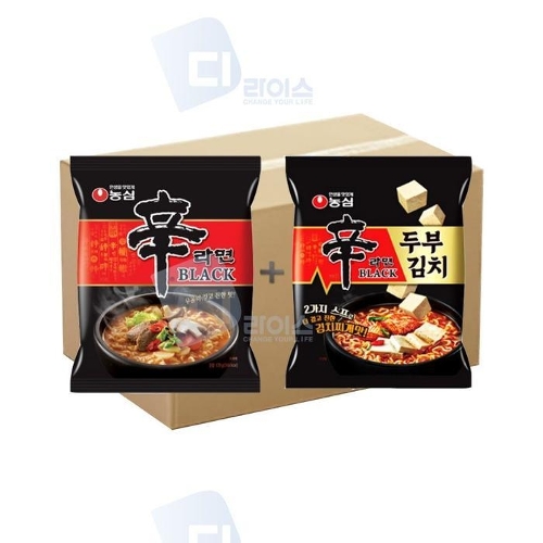 [셀러허브 패션][OFKKMO47]신라면블랙 봉지면 2종세트 두부김치 얼큰한