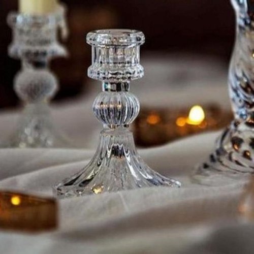 셀러허브 1 [OFM75546]크리스탈 엔틱 개업선물 향초홀더 유리촛대
