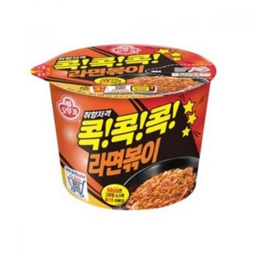 농심(주) 오뚜기 콕콕콕라면볶이 라뽁기 컵라면 큰컵 라면 12개 1박스