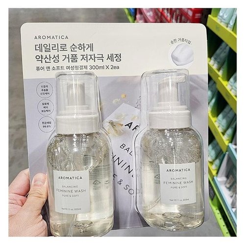 셀러허브 식품 아로마티카 퓨어 앤 소프트 여성 청결제 300l x 2개입 67620_pre2