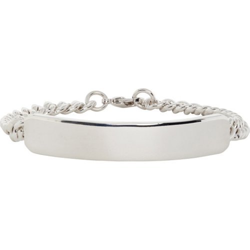 스톤아일랜드 아페쎄 Darwin 다윈 ID 플래크 실버톤 체인 브레이슬릿 팔찌 MEACC H70223 RAB