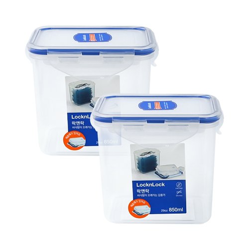 너만아는잡화점 락앤락 김보관용기 850ml x 2개 / HPL808SC