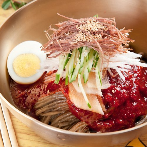 마녀바스켓 [T]새콤달콤 고소한 참기름 비빔막국수 8인분 (메밀면8+비빔장8+참기름8)