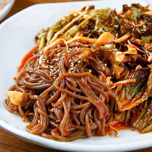 마녀바스켓 [T]새콤달콤 시원한 비빔막국수 5인분 (메밀면5+비빔장5)