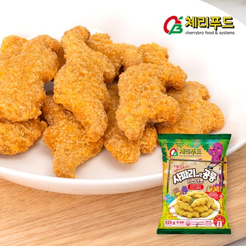 기타 체리푸드 사파리에 간 공룡치킨너겟 520g 2봉