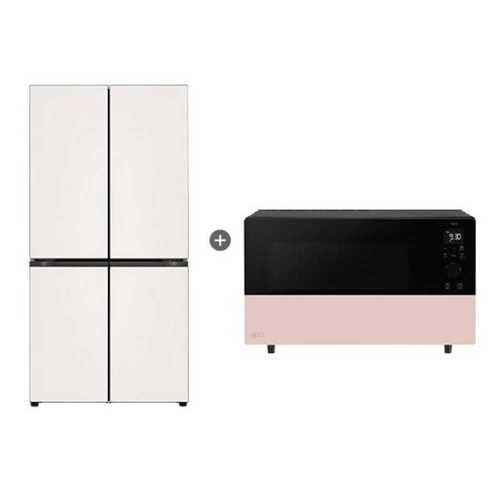 LG전자 LG 냉장고 + 전자레인지 H876GBB011+MLJ39PR 무료배송