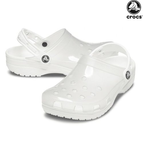 크록스 남녀공용 남자 남성 여자 여성 샌들 슬리퍼 / 클래식 투명 클로그 206908-100 화이트_P334331844