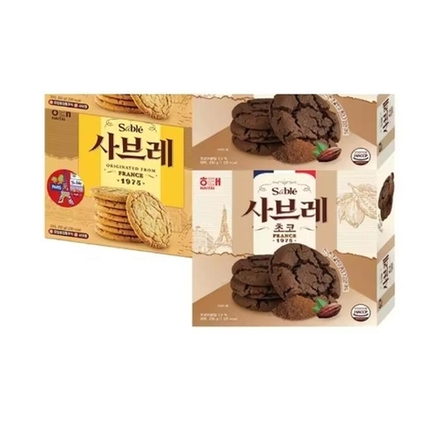 셀러허브 식품 해태 사브레 252g2개 +초코사브레2개