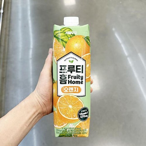 셀러허브 식품 프리티홈 오렌지 1L m401748