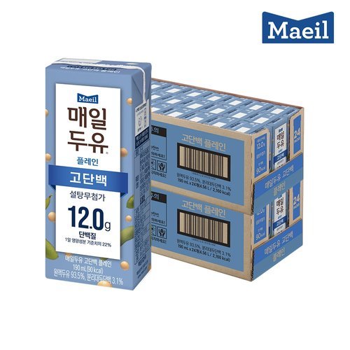매일유업 매일두유 고단백 190ml 48팩