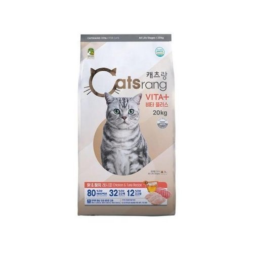 셀러허브 생활리빙 캐츠랑 비타플러스 전연령 고양이 사료 20kg_P438265177