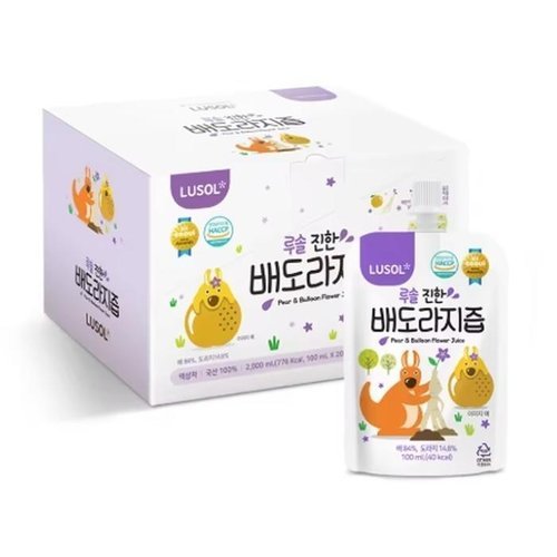 셀러허브 식품 루솔 진한 배도라지즙 선물박스 (120포)