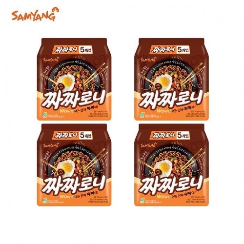 [셀러허브 식품][삼양] 짜짜로니 4입 멀티팩 x 4P (16봉)