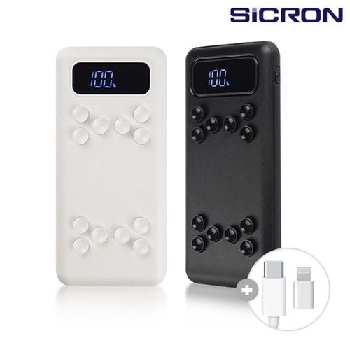 셀러허브 가전 [룽스_6825]SICRON 40W 고속 무선충전배터리 PD 무선 (52250810)