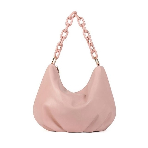 [셀러허브 패션][OF2789Q2]러블리 셔링 라운드 체인 어깨끈 숄더백