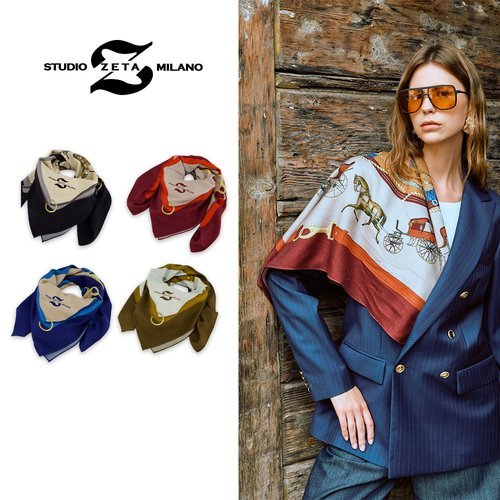 스튜디오제타 MADE IN ITALY 노빌레 울실크 머플러