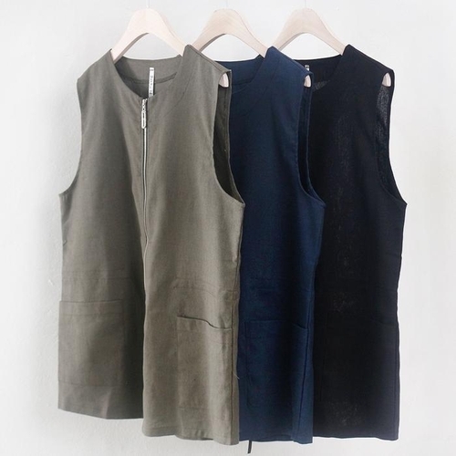 패션플러스 [강물처럼] 빅사이즈사랑해요 0336L404 포켓집업마조끼 MN (14854250)