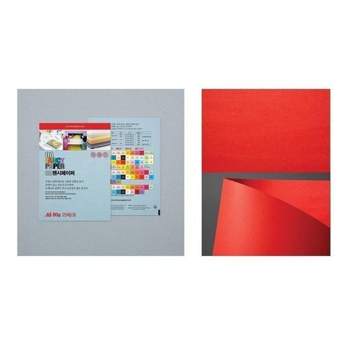 셀러허브 패션 [JHQS8N8D_52CK]OA팬시페이퍼A4 P51 진주홍 80g 25매x20팩