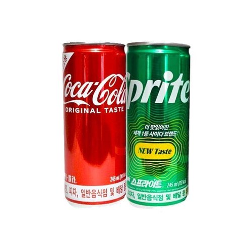 셀러허브 식품 코카콜라 245ml 15캔 + 스프라이트 245ml 15캔 업소용 음료수