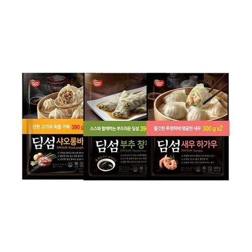 셀러허브 식품 MZ_동원 딤섬 새우하가우300g x 2봉+부추창펀 390g x 2봉 (27734035)