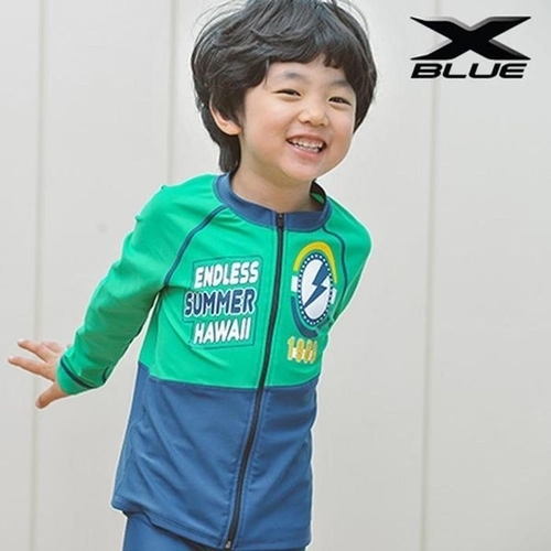 셀러허브 스포츠레저 XBLUE 남아동 래쉬가드 상하세트 F31078 생존수영 잇템_P424766678