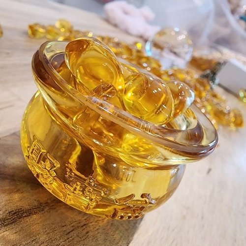 셀러허브 1 [OFK40463]풍수 인테리어 금전운 미니 금원보 복단지 세트