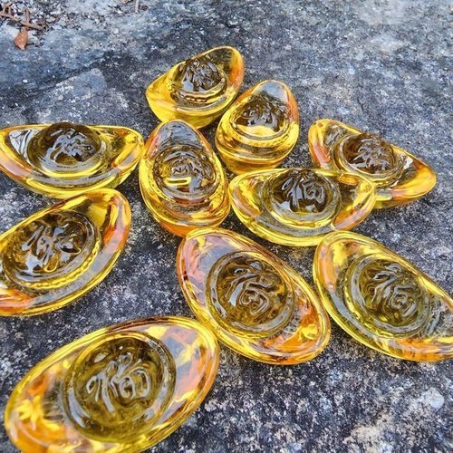 셀러허브 1 [OFK40464]풍수 소품 금전운 인테리어 황금 금원보 1p