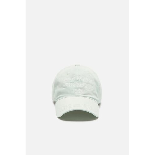 아크네 26FW 아크네 스튜디오 1996 자수 로고 베이스볼 캡 C40477 CKN OYSTER GREY DOM