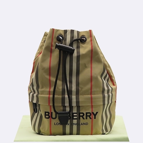 버버리 고이비토 중고명품 Burberry(버버리) 8026737 아카이브 베이지 포이베 아이콘 스트라이프 파우치