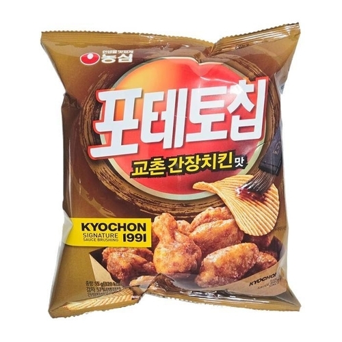 셀러허브 식품 [농심]  농심 포테토칩 교촌간장치킨맛 55g  28개 (49066609)