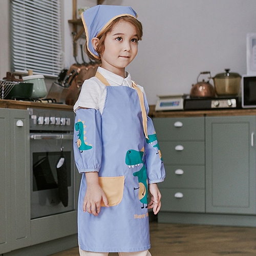 조이멀티 공룡 아동 앞치마 두건 토시 3종세트 204543